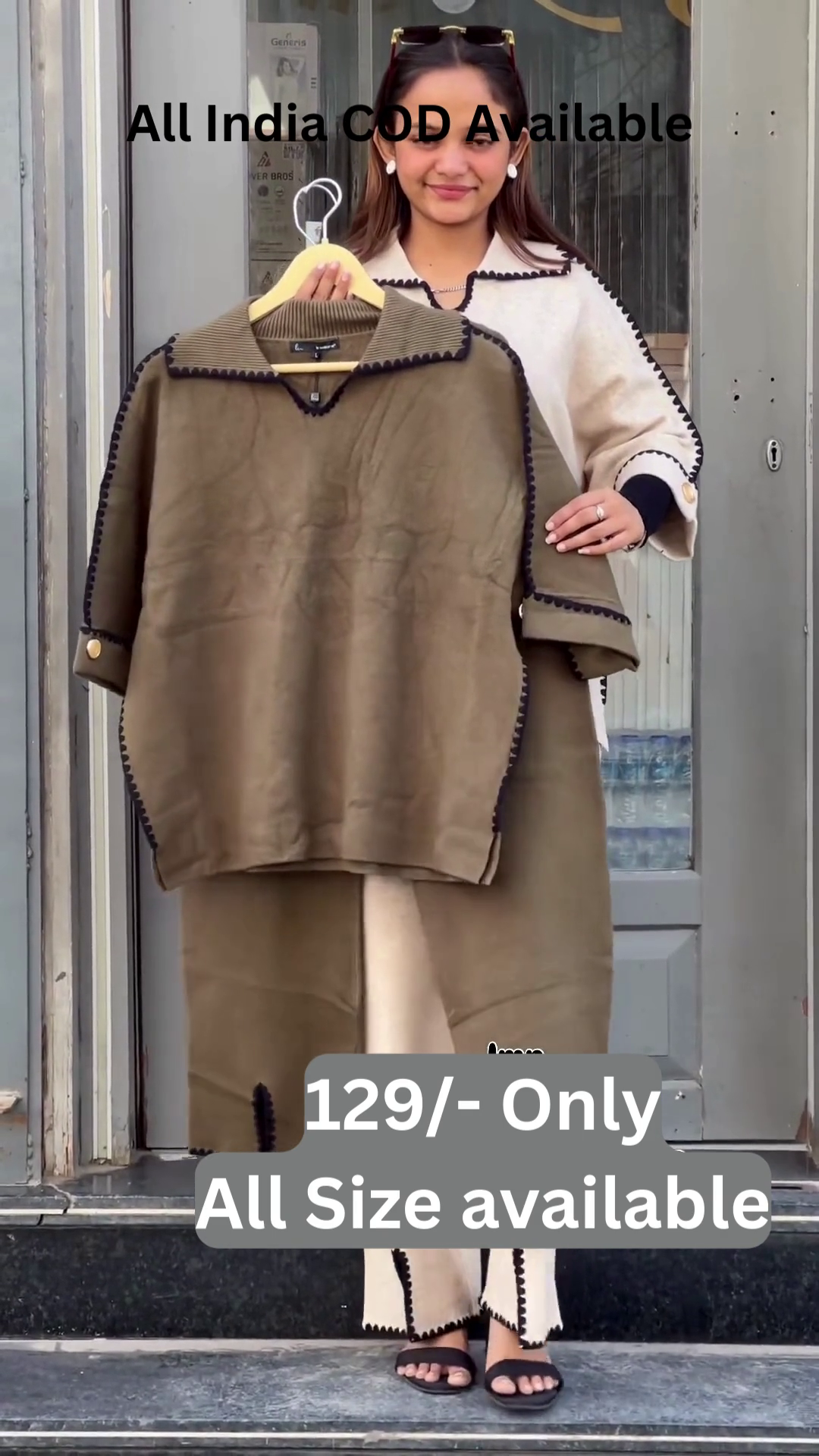 Cozy Chic Contrast-Trim Knit Co‑Ord Set 🤍✨ - Image 4