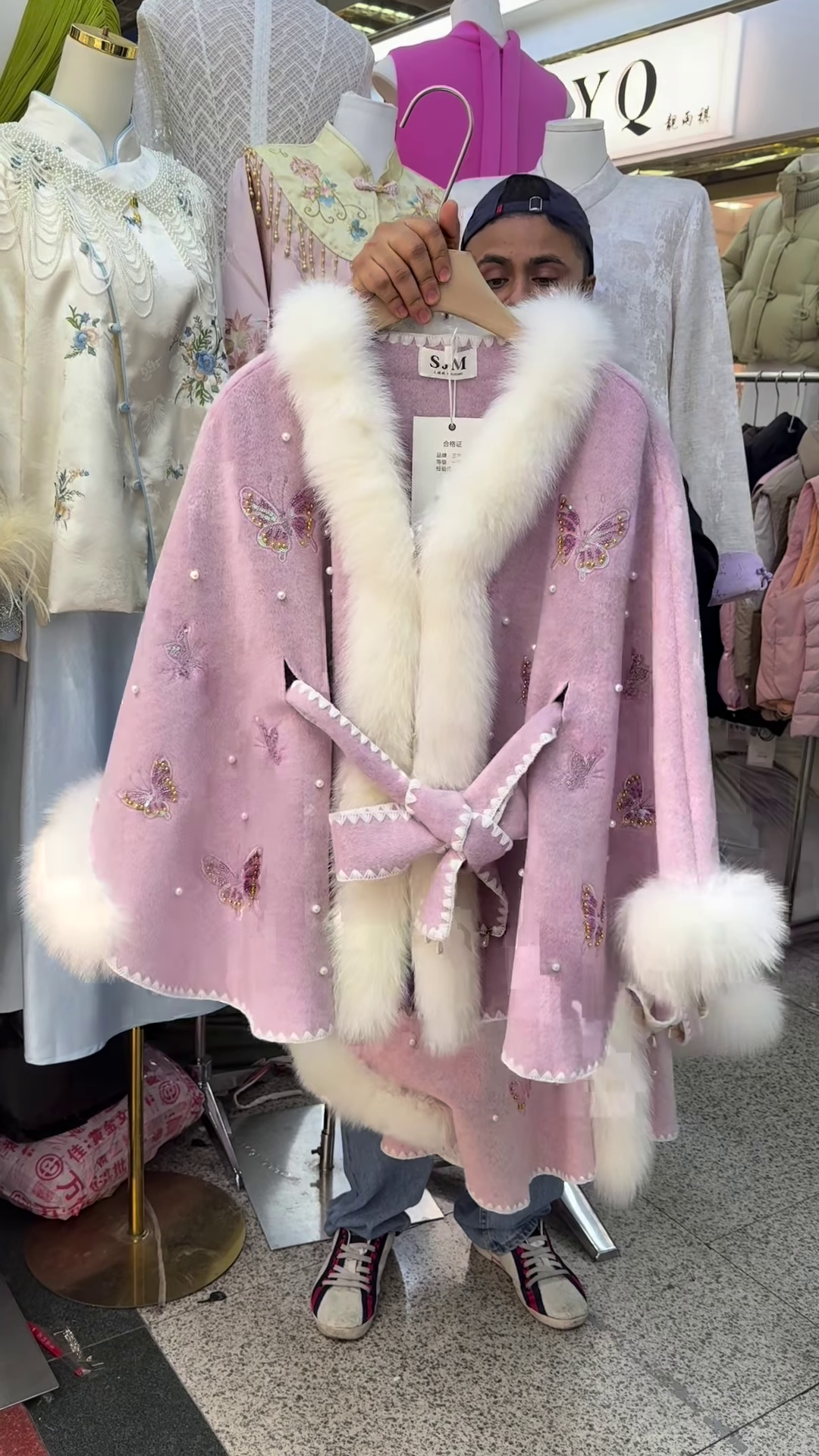 Fairytale Butterfly Faux Fur Cape Coat 🦋❄️