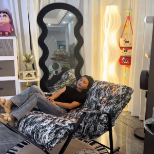 Rock Your Relaxation – Modern Cozy Rocking Lounge Chair 🖤🪑🛋️