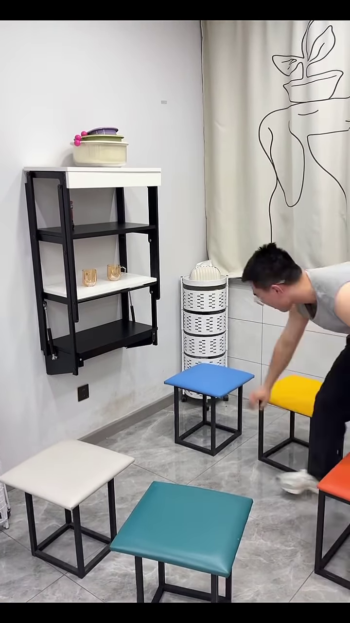 πͺβ¨ Rolling Magic Stool Set β 6 Chairs in 1 Compact Wonder! ππ - Image 2