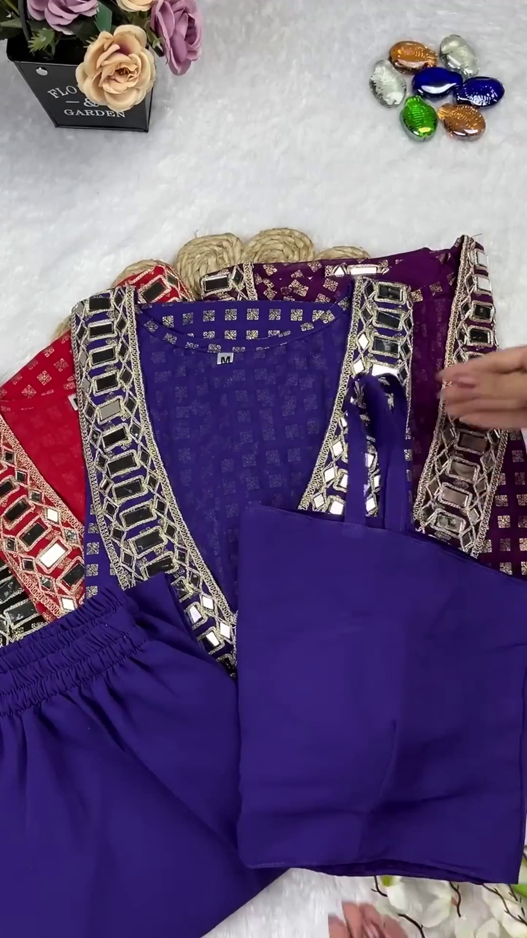 Celestial Mirror-Work Designer Kurti Collection - Image 3