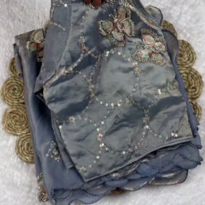 Royal Magenta Velvet Embellished Suit Set