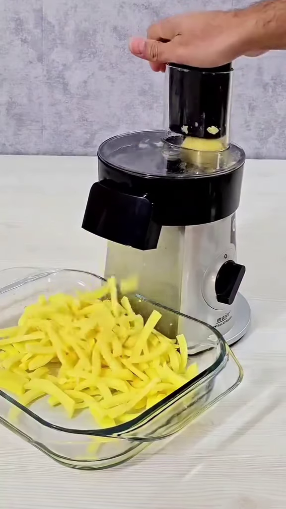 Electric Multi-Function Vegetable Slicer and French Fry Maker - Image 3