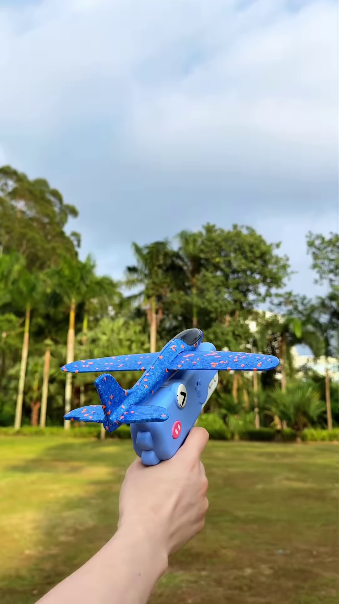 Handheld Foam Plane Launcher Toy for Kids