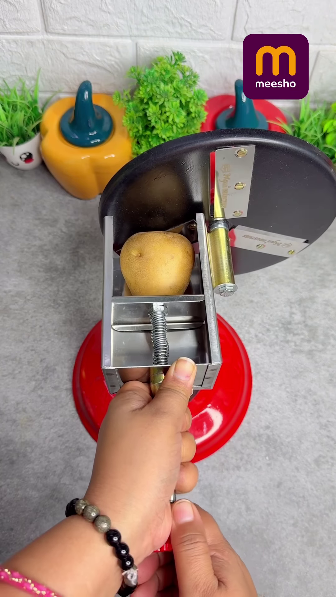Stainless Steel Rotary Vegetable Slicer and Chip Maker