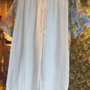 Floral Impressionism Linen-Blend Shirt & Trouser Co-ord Set – Sophisticated Casuals